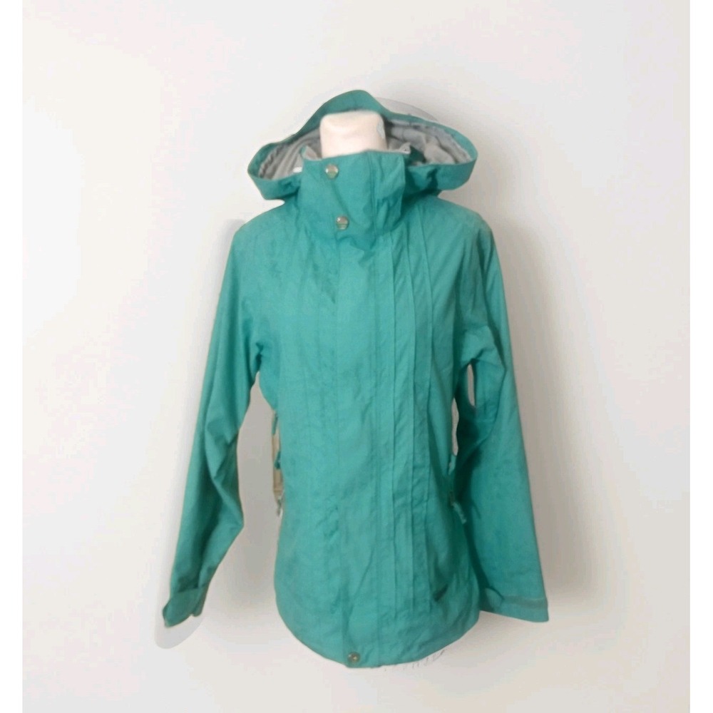 SIMMS Hooded Insulated Waterproof Vents Womens Snowboard Jacket M Blue Quality